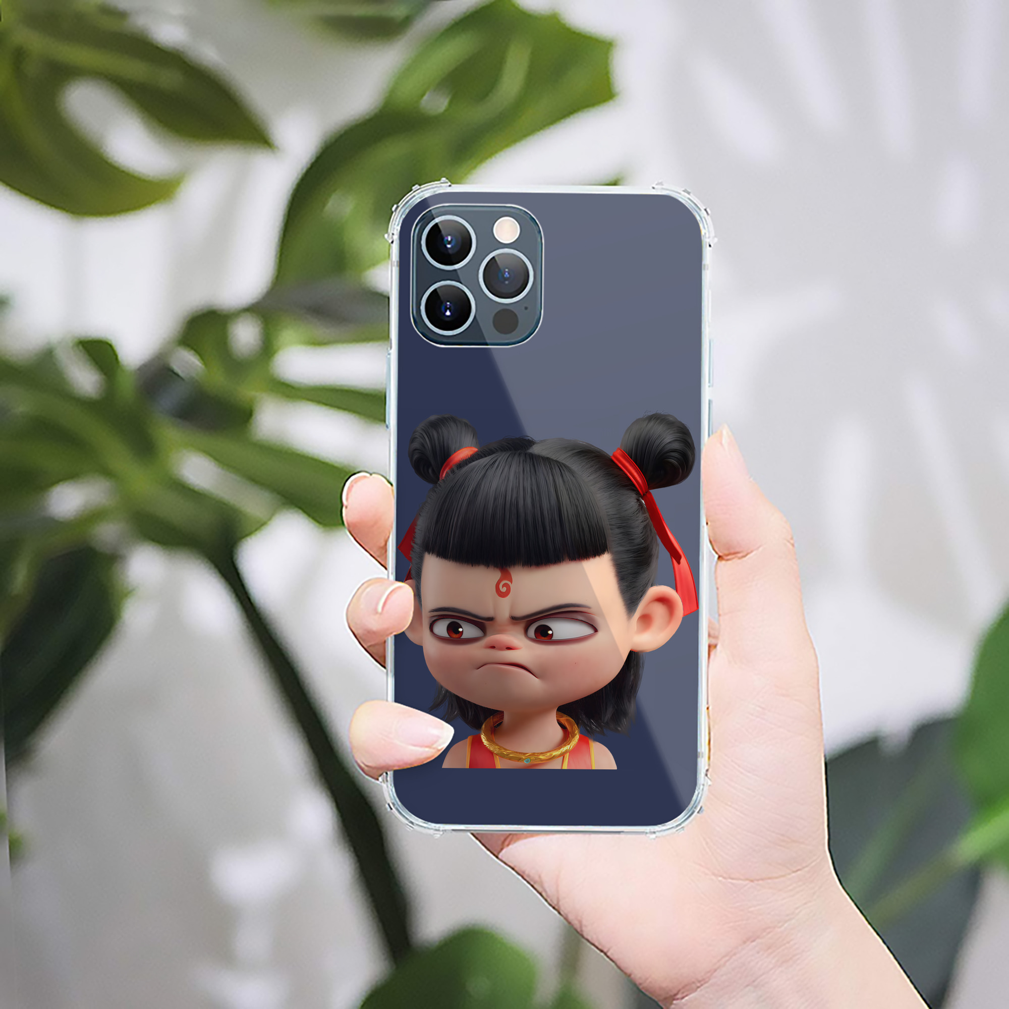 （画像用） Ne Zha 2 ナタ 魔童の大暴れ 【iPhone 12シリーズ対応】透明スマホケース（クリアソフトケース）